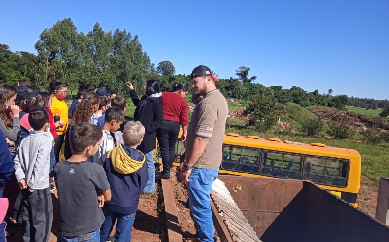 meio ambiente visita com crianças