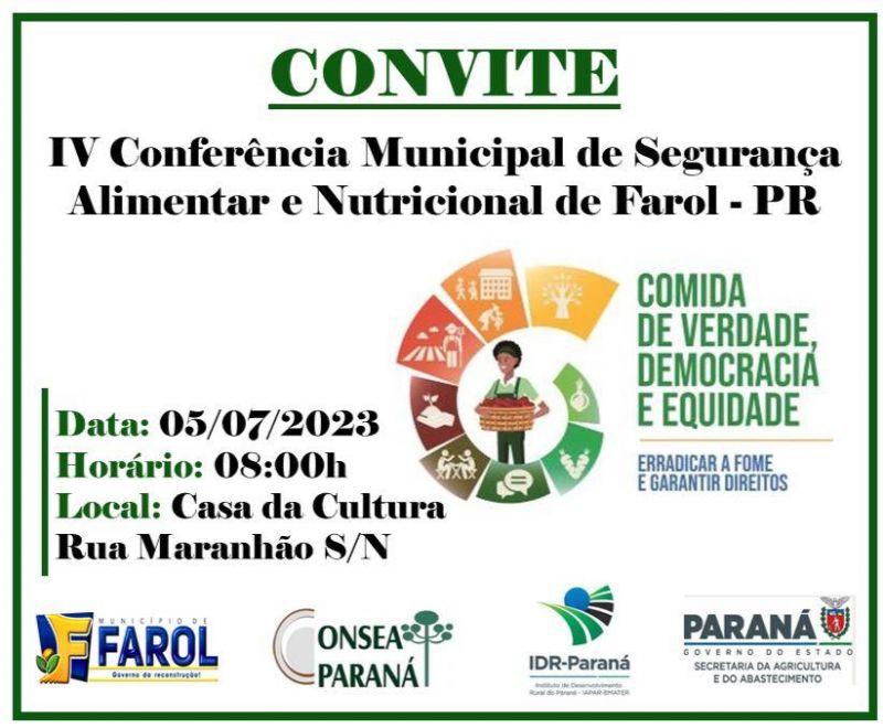 Conferência Segurança Alimentar