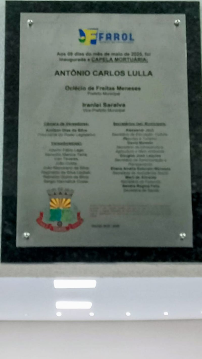 Capela Mortuária Inauguração