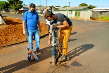 Prefeito Oclecio Menezes Fiscaliza obras dos asfaltos que estão sendo feitos no município de Farol e Martinópolis