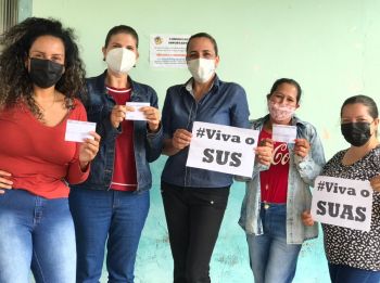 Equipe de Assistência Social do Município de Farol recebe a primeira dose da vacina contra Covid – 19