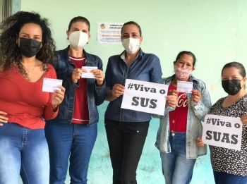 Equipe de Assistência Social do Município de Farol recebe a primeira dose da vacina contra Covid – 19