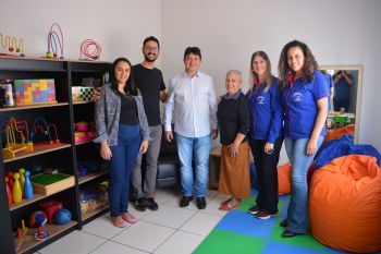 Prefeito Oclecio Meneses, inaugura Clínica de Psicologia