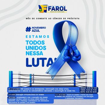 Prevenção: Campanha Novembro Azul promove ações, consultas e exames