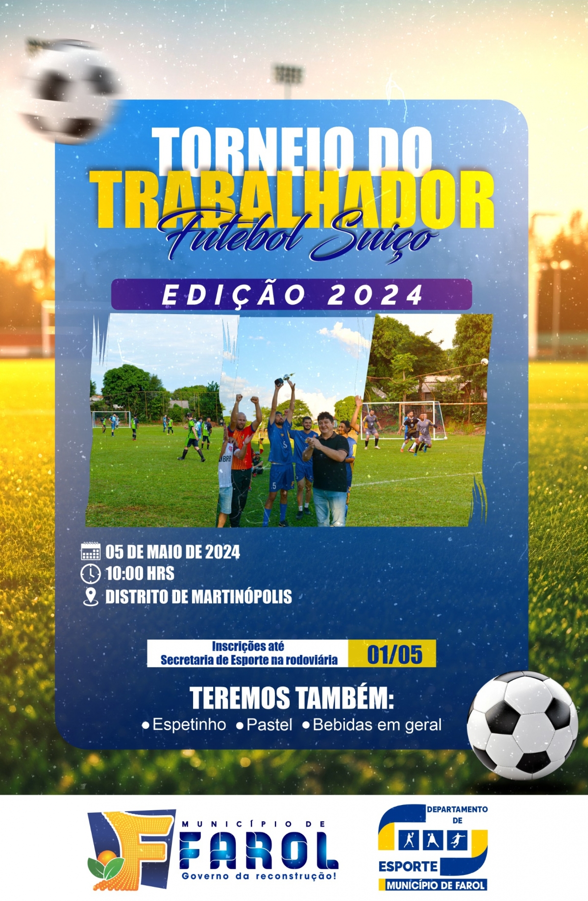 Torneio do Trabalhador será  realizado dia 5 em Martinópolis