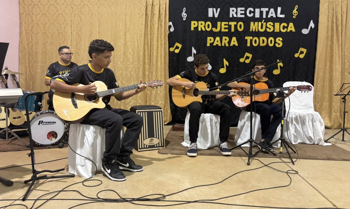 4º Recital “Musica Para Todos” apresentou talentos revelados em Projeto Social
