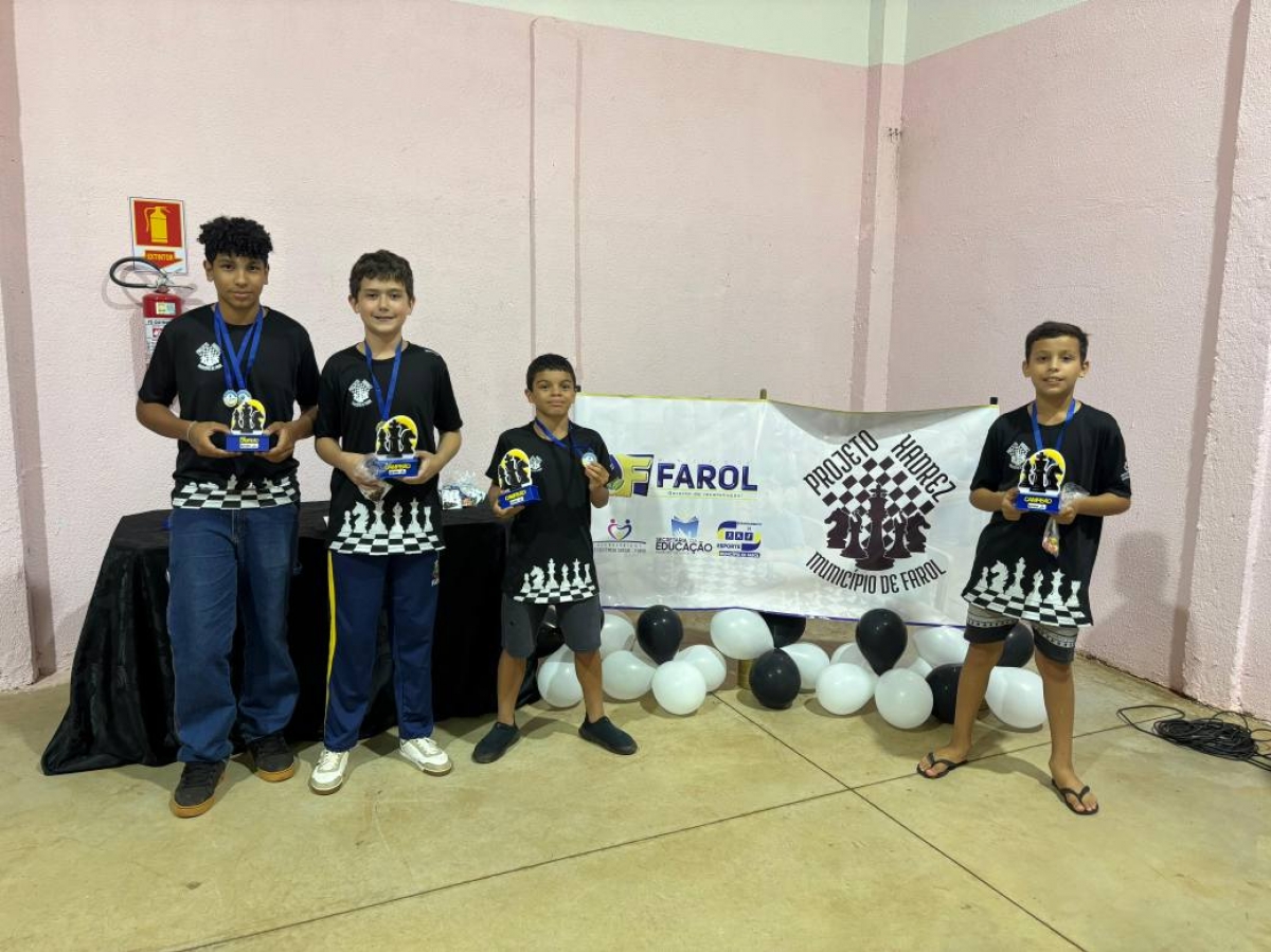 Projeto Social: 1º Festival Municipal de Xadrez é realizado em Farol 